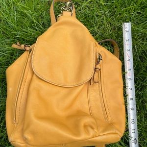 Tignanello yellow backpack